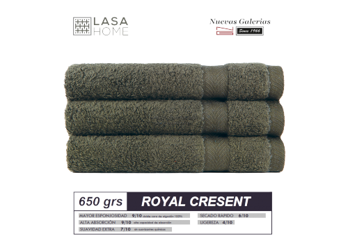 Serviettes 100% Coton 650 g / m² Vert bouteille | Royal Cresent