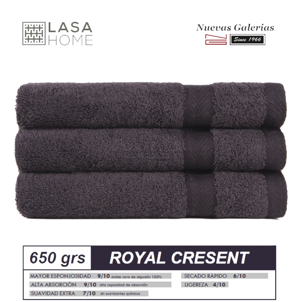 100% Cotton Bath Towel Set 650 gsm brown chocolate | Royal Cresent