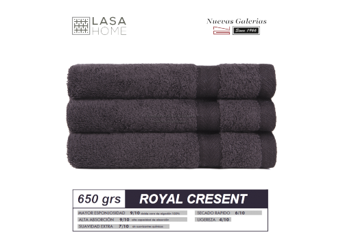 100% Cotton Bath Towel Set 650 gsm brown chocolate | Royal Cresent