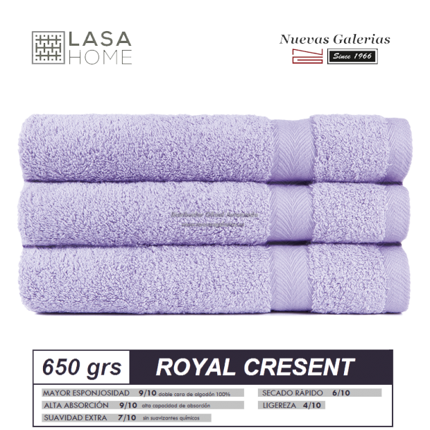 Serviettes 100% Coton 650 g / m² Bleu lavande | Royal Cresent