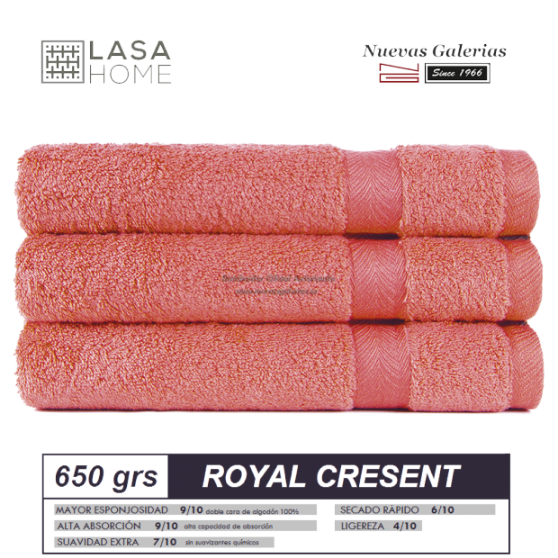Asciugamani in cotone Terracotta rossa 650 grammi | Royal Cresent