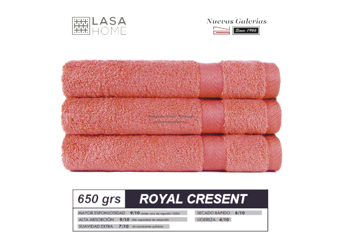 Asciugamani in cotone Terracotta rossa 650 grammi | Royal Cresent