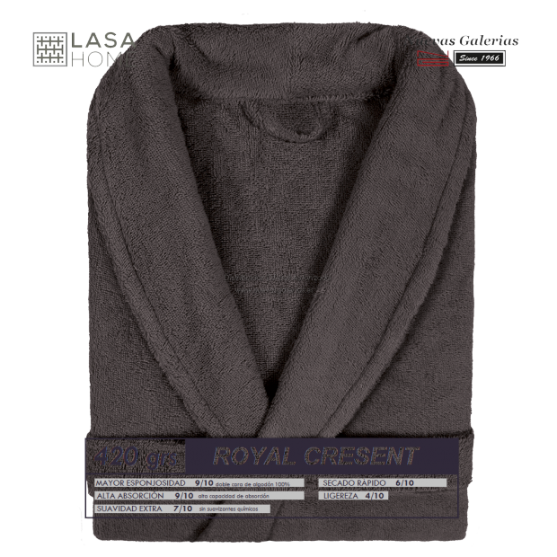 Albornoz cuello Smoking Marrón Chocolate | Royal Cresent