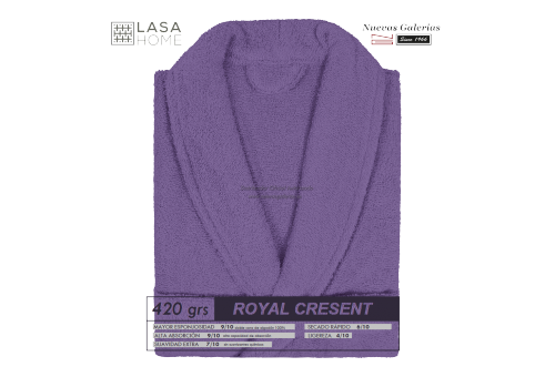 Shawl Collar Robe Purple plum | Royal Cresent