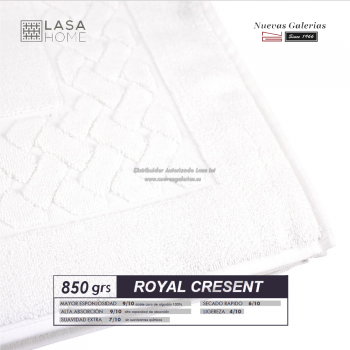 100% Cotton Bath Mat 850 gsm White | Royal Cresent