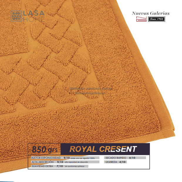 Tapis de bain 100% coton 850 g / m² Jaune Miel | Royal Cresent