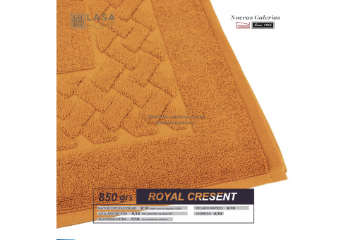 Alfombra de Baño Algodón 850 g / m² Amarillo Miel | Royal Cresent