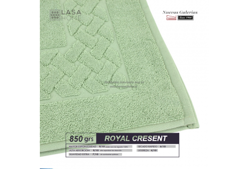 Tappeto bagno in spugna di cotone Verde celadon 850 grammi | Royal Cresent