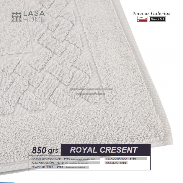 100% Cotton Bath Mat 850 gsm Platinum | Royal Cresent