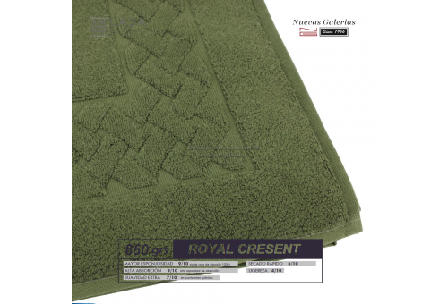 Tapis de bain 100% coton 850 g / m² Vert bouteille | Royal Cresent