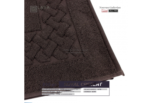 Tapis de bain 100% coton 850 g / m² Chocolat brun | Royal Cresent