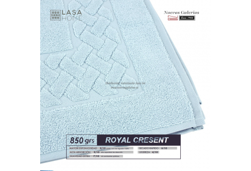 Tappeto bagno in spugna di cotone Blu pallido 850 grammi | Royal Cresent
