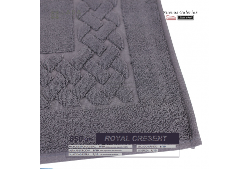 100% Baumwolle Badteppich 850 g / m² Stahlgrau | Royal Cresent