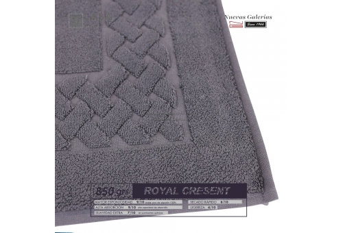 Tapis de bain 100% coton 850 g / m² Gris acier | Royal Cresent
