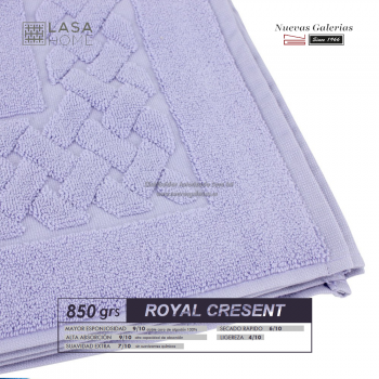 Tapis de bain 100% coton 850 g / m² Bleu lavande | Royal Cresent