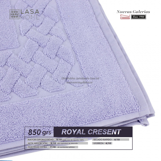 Tappeto bagno in spugna di cotone Blu lavanda 850 grammi | Royal Cresent