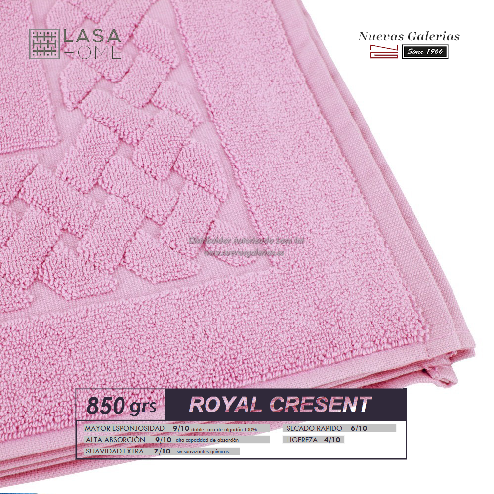 Tappeto bagno in spugna di cotone Rosa lavanda 850 grammi