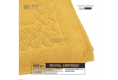 Tappeto bagno in spugna di cotone Quarzo giallo 850 grammi | Royal Cresent