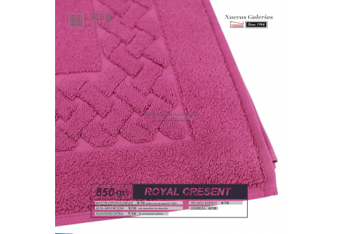 Tapis de bain 100% coton 850 g / m² Rose Vin | Royal Cresent