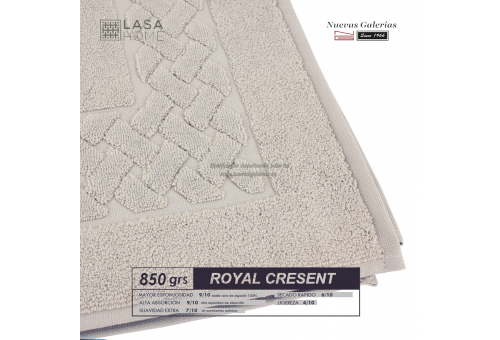 Tapis de bain 100% coton 850 g / m² Beig gris | Royal Cresent