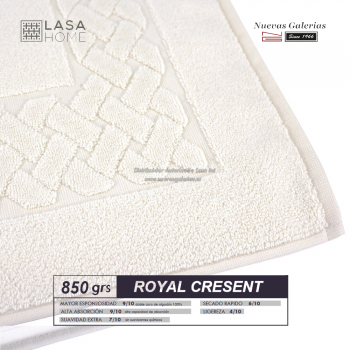 100% Baumwolle Badteppich 850 g / m² Sahne | Royal Cresent