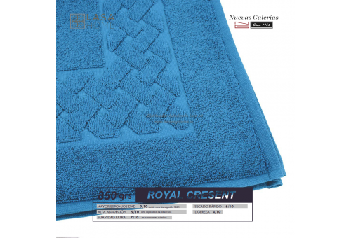 100% Baumwolle Badteppich 850 g / m² Blaues Meer | Royal Cresent