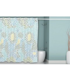 Multicolor Geometric Pattern Design Bathroom Fabric Shower Curtain Es807